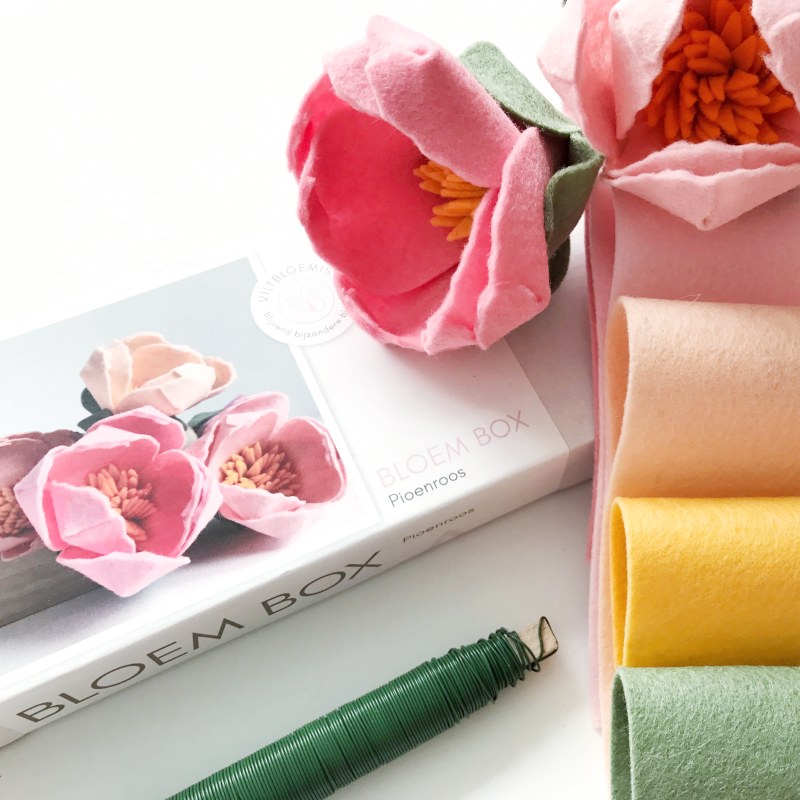 materiaal om Viltbloeiers te maken