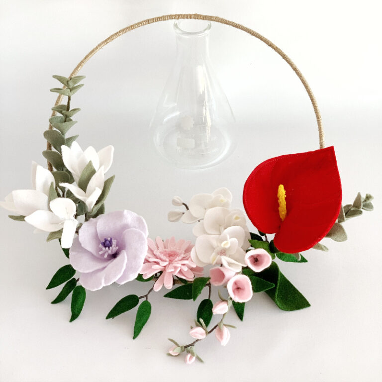 hoepelboeket met orchidee 1